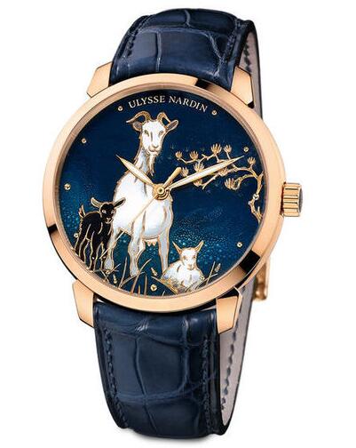 Review Cheap Ulysse Nardin 8156-111-2 / CHEVRE Classico Enamel Classico Goat Replica watches